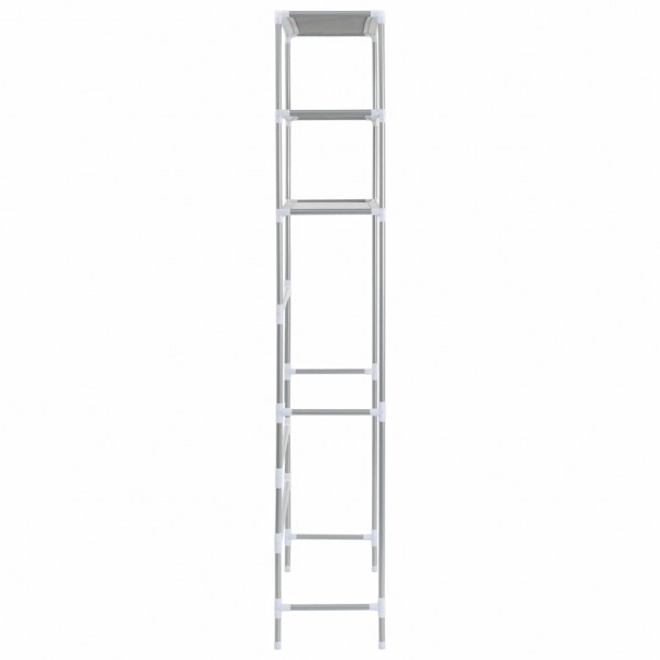 Estante encima de la lavadora 3 niveles plateado 69x28x169 cm M 5