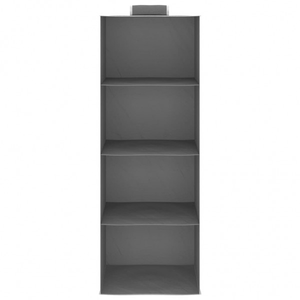 Arrumação suspensa para armário 4 compartimentos 2 pcs tecido M 4