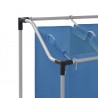Separador de roupa suja com 3 sacos aço azul 4