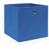 Cajas de almacenaje 4 uds tela 32x32x32 cm azul 5