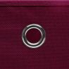 Cajas de almacenaje 10 uds tela rojo oscuro 32x32x32 cm 2