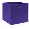 Cajas de almacenaje 10 uds tela morado 32x32x32 cm 5