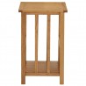 Mesa revistero madera maciza de roble 45x35x55 cm 3