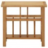 Mesa revistero madera maciza de roble 45x27x42 cm 2