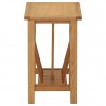 Mesa revistero madera maciza de roble 45x27x42 cm 3