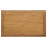 Mesa revistero madera maciza de roble 45x27x42 cm 4