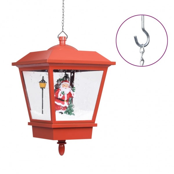 Lámpara colgante de Navidad con LED y Santa Rojo 27x27x45 cm M 2