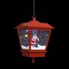 Lámpara colgante de Navidad con LED y Santa Rojo 27x27x45 cm 3