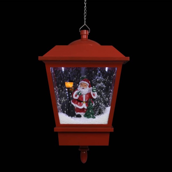 Lámpara colgante de Navidad con LED y Santa Rojo 27x27x45 cm M 4