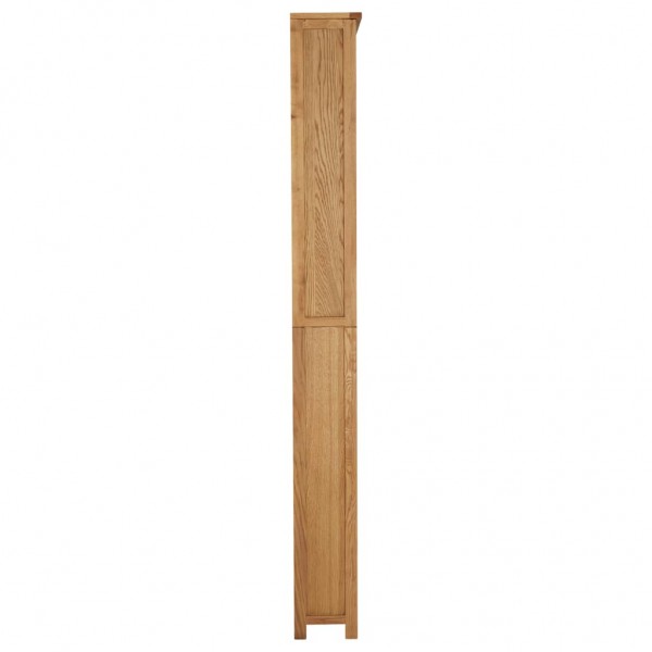 vidaX Estantería de 7 niveles de madera maciza de roble 90x22.5x200 cm M 3