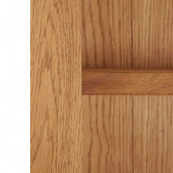 vidaX Estantería de 7 niveles de madera maciza de roble 90x22.5x200 cm M 5
