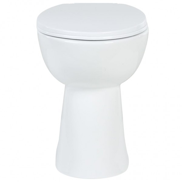 Sanita sem rebordo 7 cm altura extra fecho suave cerâmica branco M 5