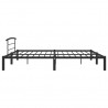Estructura de cama de metal negro 200x200 cm 4