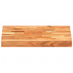 Tabla de cortar de madera maciza de acacia 40x30x4 cm H