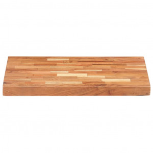 Tabla de cortar de madera maciza de acacia 50x35x4 cm H