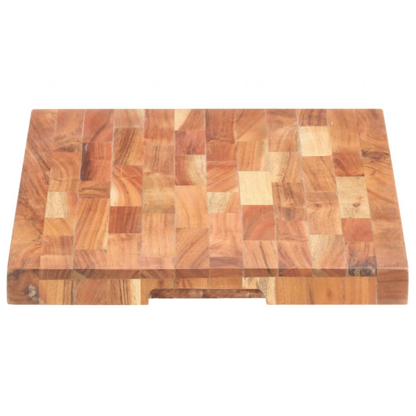 Tabla de cortar de madera maciza de acacia 50x35x4 cm M 3