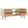 Mueble para la TV madera maciza de mango 110x30x45 cm 4