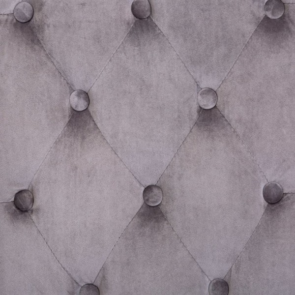 Cadeira de jantar veludo cinzento M 3