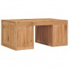 Mesa de centro de madera maciza de teca 90x50x40 cm 5