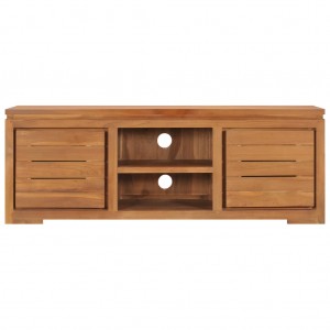 Mueble para TV madera maciza de teca 110x30x40 cm H