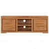 Mueble para TV madera maciza de teca 110x30x40 cm 2