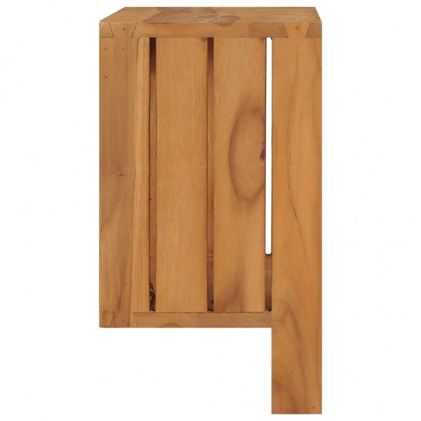 Toallero de pared de teca maciza 35x20x35 cm M 3