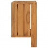 Toallero de pared de teca maciza 35x20x35 cm 3