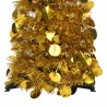 Árbol de Navidad artificial emergente PET dorado 120 cm 3