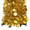 Árbol de Navidad artificial emergente PET dorado 150 cm 3