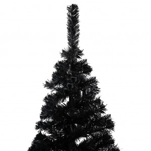 Árbol de Navidad artificial con soporte PVC negro 150 cm H