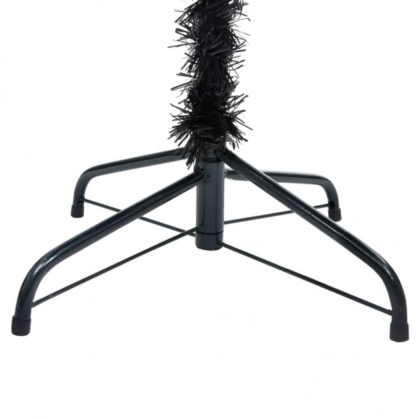 Árbol de Navidad artificial con soporte PVC negro 150 cm M 4