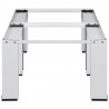 Suporte duplo para máquina de lavar e secar branco 4