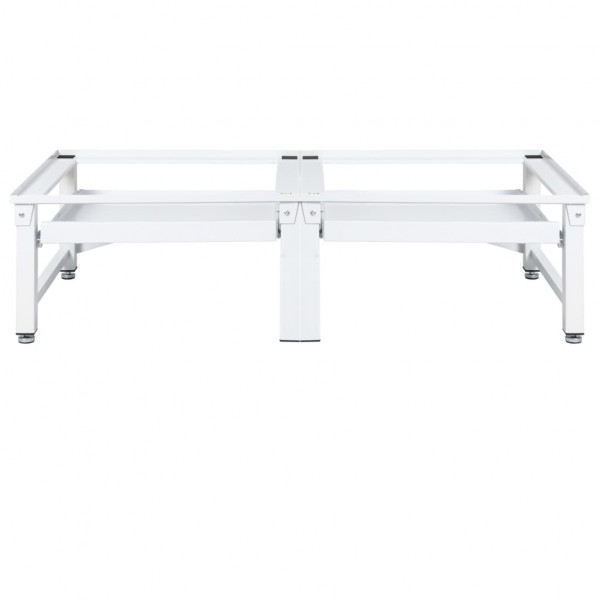 Pedestal doble lavadora secadora con estantes extraíbles blanco M 3