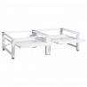 Pedestal doble lavadora secadora con estantes extraíbles blanco 5