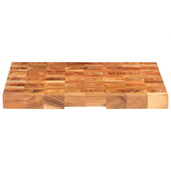 Tabla de cortar de madera maciza de acacia 60x40x3.8 cm M 2