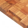 Tabla de cortar de madera maciza de acacia 60x40x3.8 cm 5