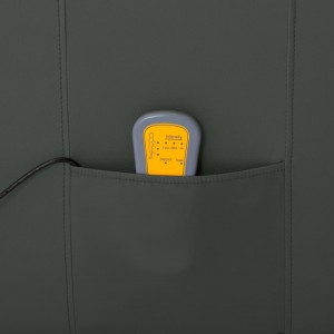 Cadeira de massagens couro artificial cinzento H