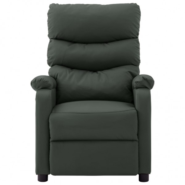 Sillón de masaje de cuero sintético gris M 3