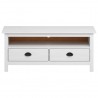 Mueble de TV Hill madera maciza de pino blanco 110x40x47 cm 2