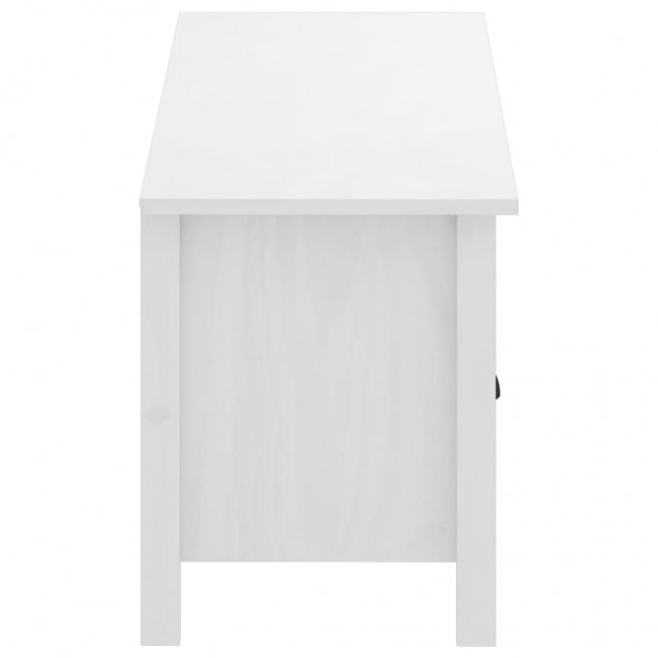 Mueble de TV Hill madera maciza de pino blanco 110x40x47 cm M 4