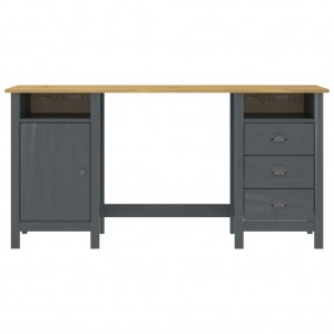 Escritorio Hill Range madera de pino gris 150x50x74 cm H