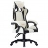 Silla gaming de cuero sintético negro 1