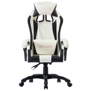 Silla gaming de cuero sintético negro H