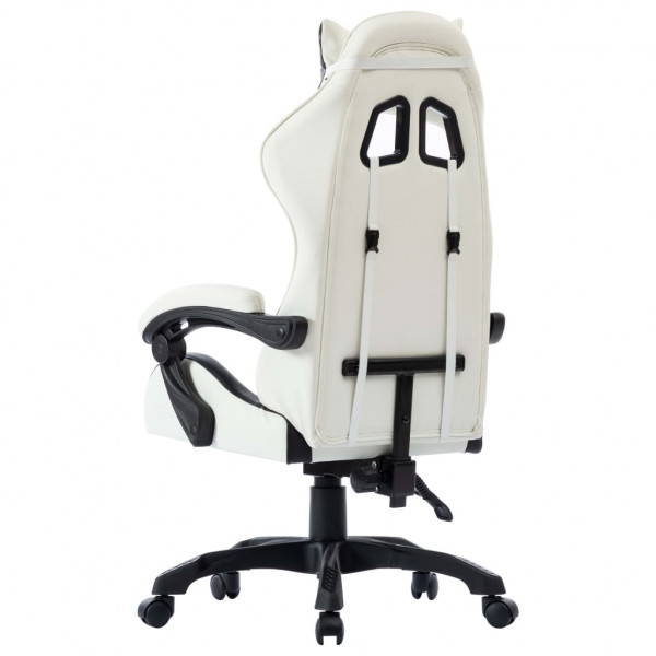 Silla gaming de cuero sintético negro M 5
