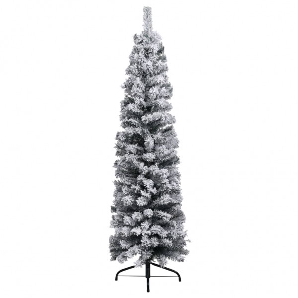 Árbol de Navidad artificial verde con nieve PVC 150 cm M 2