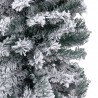 Árbol de Navidad artificial verde con nieve PVC 150 cm 4