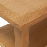 Mesa de centro de madera maciza de roble 90x45x40cm 5