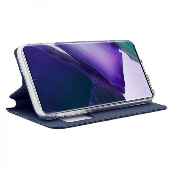 Funda COOL Flip Cover para Samsung N985 Galaxy Note 20 Ultra Liso Azul M 2