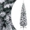 Árbol de Navidad artificial verde con nieve PVC 210 cm 1