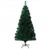 Árbol de Navidad artificial y soporte verde fibra óptica 120 cm 1